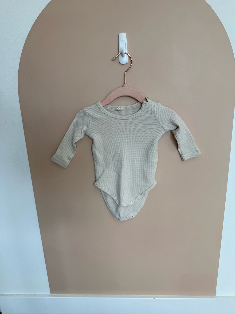 Quincy Mae waffle Long Sleeve Baby One-Piece bundle